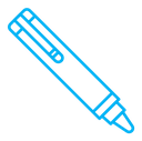 Marker color outline icon
