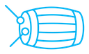 Muslim drum color outline icon