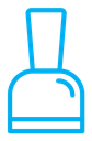 Nail polish color outline icon