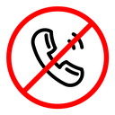 No call sign color outline icon