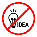 No Idea sign color outline icon