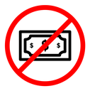 No money icon (2) color outline icon