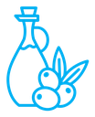 Olive oil color outline icon