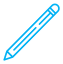 Pencil color outline icon