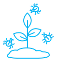 Pest plant color outline icon
