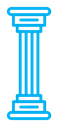 Pillar color outline icon