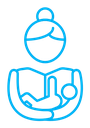 Postnatal care color outline icon
