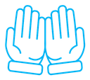 Pray color outline icon
