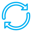 Reload button color outline icon