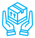 Safe delivery color outline icon