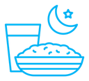 Sahur time color outline icon