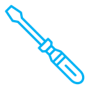 Screwdriver color outline icon