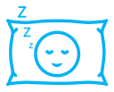 Sleeping color outline icon