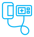 Sphygmomanometer color outline icon