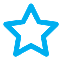 Star color outline icon