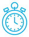 Stop watch color outline icon