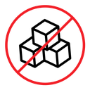 Sugar free color outline icon