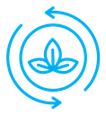 Sustainable color outline icon