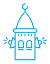 Takbir color outline icon