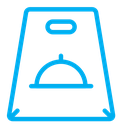 Take away food color outline icon