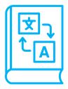 Translation color outline icon