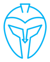 Warrior mask color outline icon