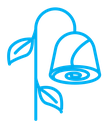 Wilted Flower color outline icon