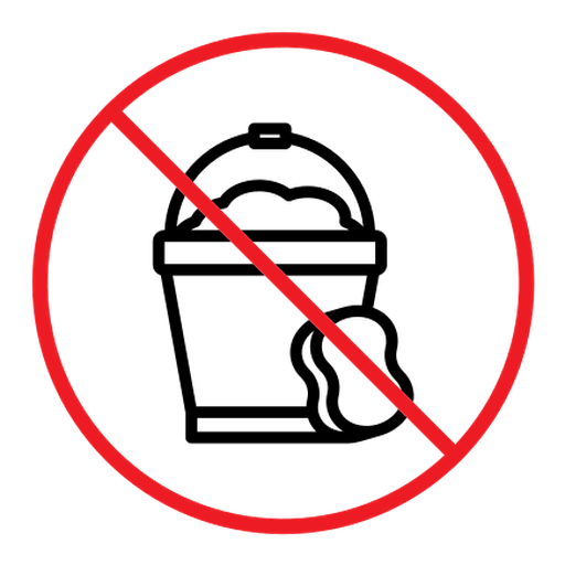 Cleaning bucket with sponge sign color outline icon
