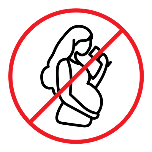 No alcohol during pregnancy period sign color outline icon
