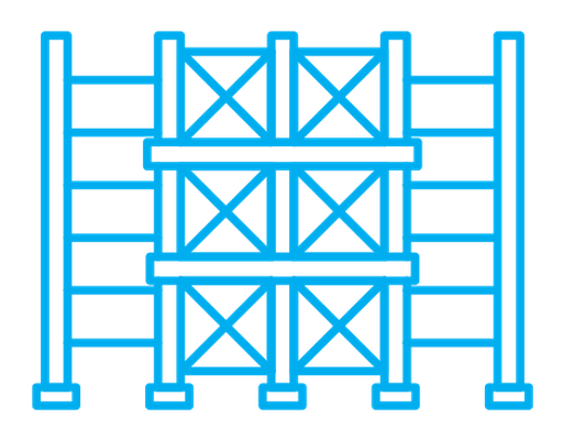 Scaffolding color outline icon