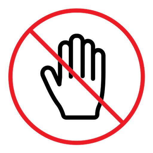 Stop sign color outline icon