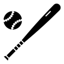 Baseball black filled icon
