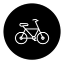 Bicycle black filled icon