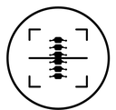 Body spine scan black filled icon