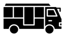Bus coach black filled icon