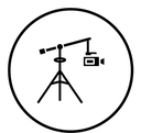 Camera crane black filled icon