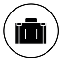 Case black filled icon
