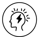 Comprehension black filled icon