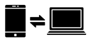 Data transfer black filled icon