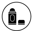 Deodorant roll on black filled icon