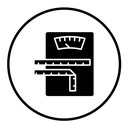 Dieting black filled icon