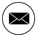 Email black filled icon