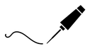 Eyeliner brush icon
