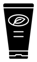 Face wash black filled icon