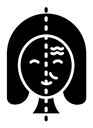 Facelifting procedure black filled icon