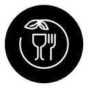 Healthy food black filled icon