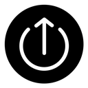 High potency black filled icon