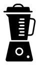 Juicer black filled icon