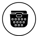Laundry basket black filled icon