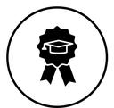 Mastery black filled icon